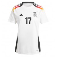 Fotbalové Dres Německo Florian Wirtz #17 Dámské Domácí ME 2024 Krátký Rukáv